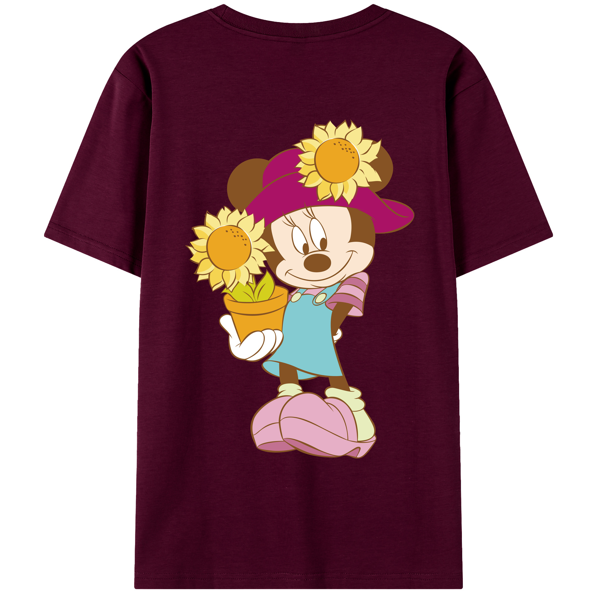 （画像用） ミッキーマウス Mickey Mouse レディース半袖Tシャツ(バックプリント)